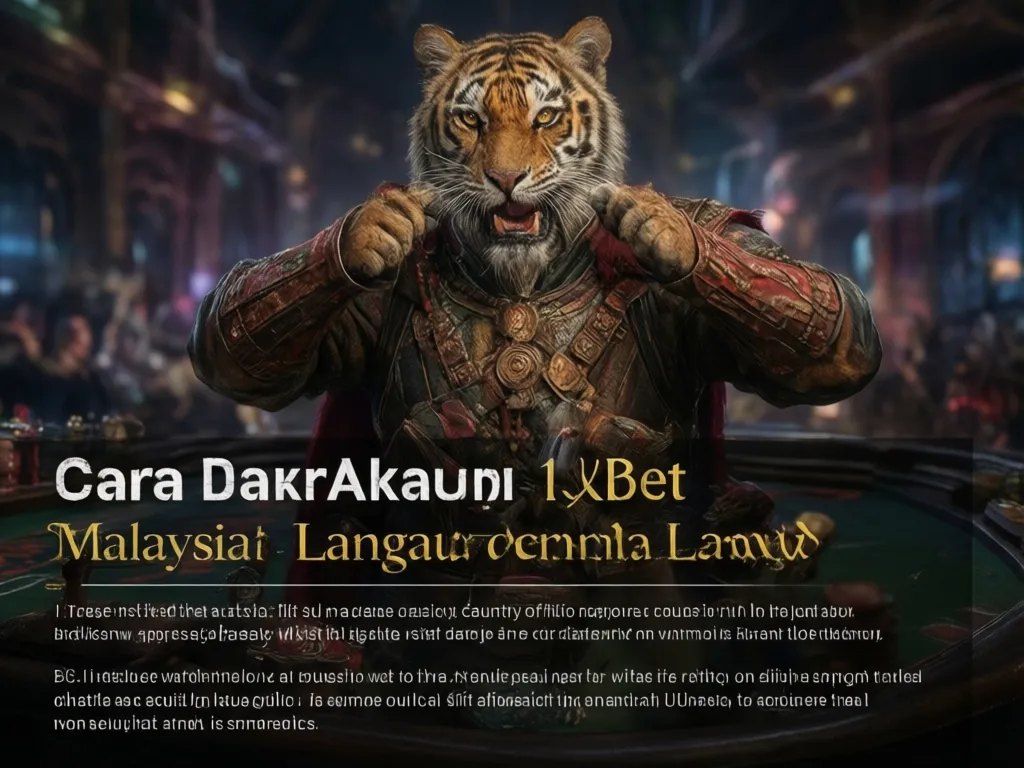 Panduan Langkah Demi Langkah Daftar Akaun 1xBet Malaysia