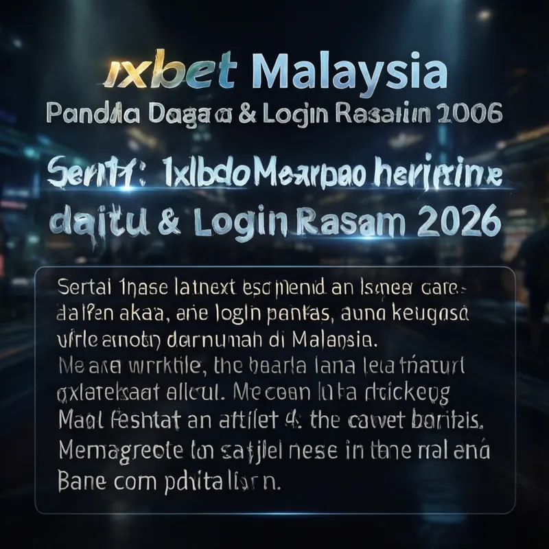 Panduan 1xbet